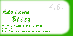 adrienn blitz business card